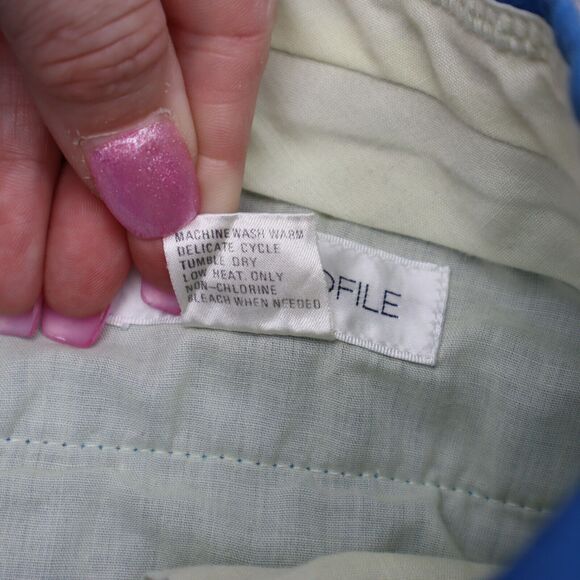 High Profile Shorts Mens 40 Blue Plain Mid Rise Flat Front Slash Pocket Chino - Picture 6 of 14